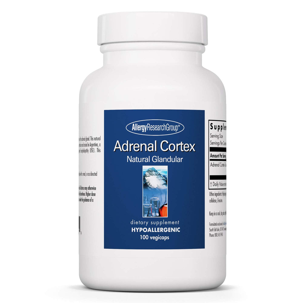 Allergy Research Group Adrenal Cortex Support bottle and label