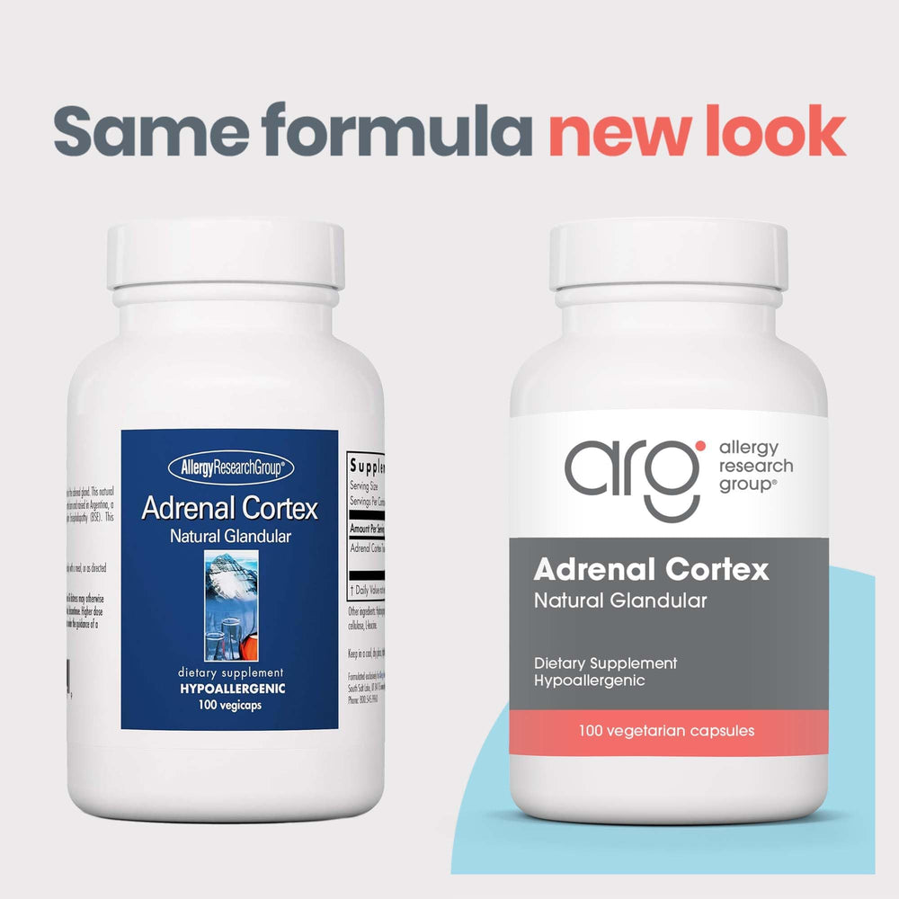 Capsules of Adrenal Cortex Support dietary supplement