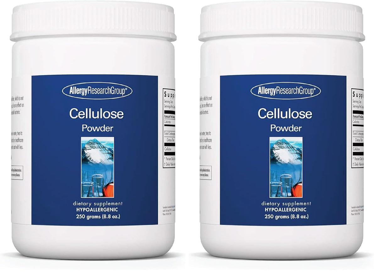 Allergy Research Group Cellulose Powder 8.8 oz pack of 2 – front label