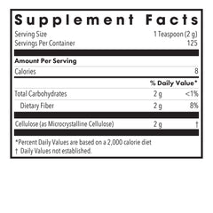 Insoluble, non-fermentable cellulose powder for digestive health