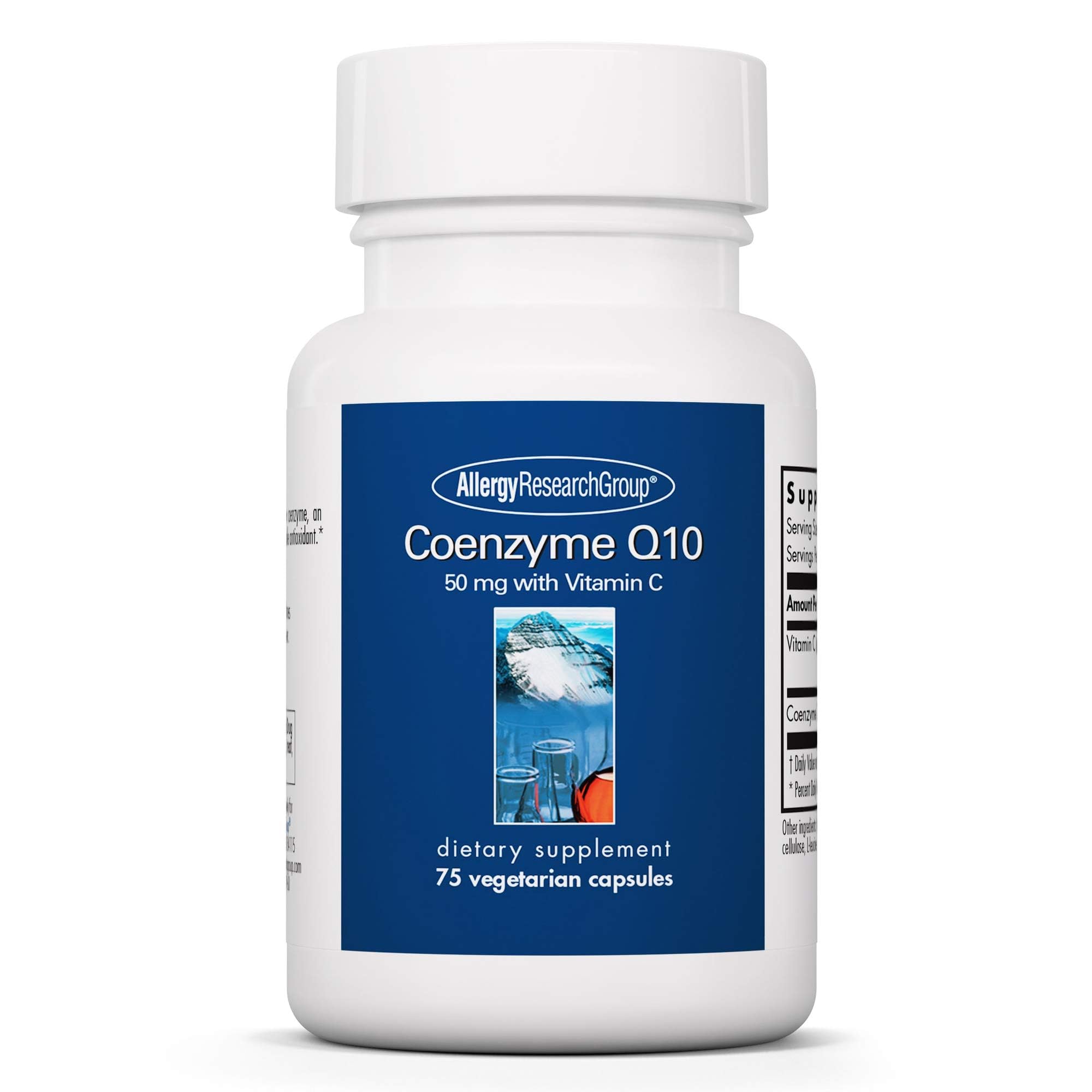 Allergy Research Group CoQ10 with Vitamin C bottle, 75-count