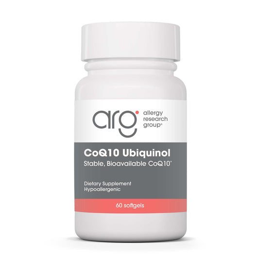 ARG CoQH-CF Ubiquinol 100mg Softgels bottle label
