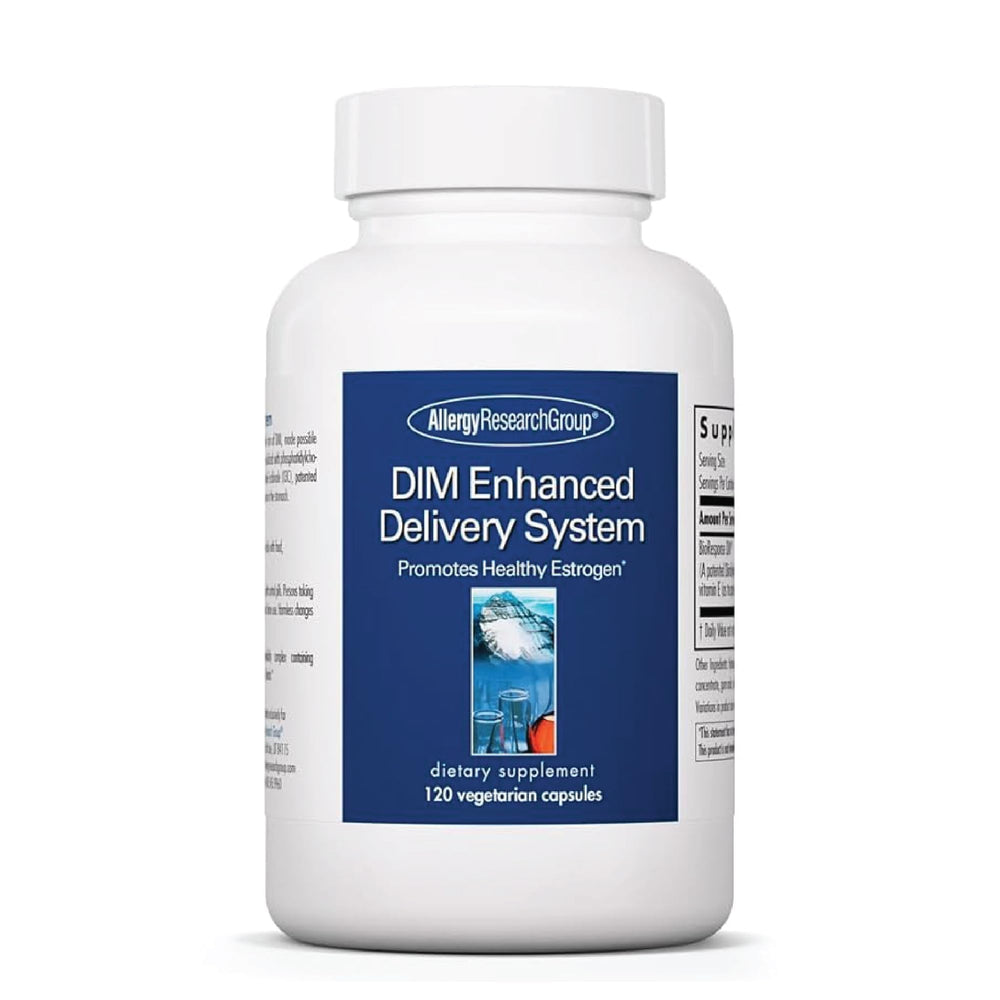 Allergy Research Group DIM Enhanced Delivery bottle with capsules ready to take