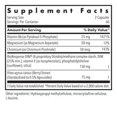 Vegetarian capsules indicating soy-free, hypoallergenic formula.