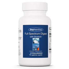 Front view of Allergy Research Group Full Spectrum Digest with Glutalytic bottle