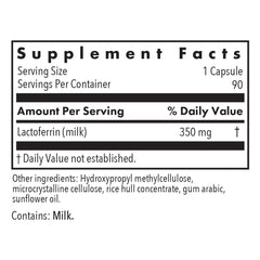 Laktoferrin 350mg capsules packaging