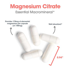 Vegetarian capsule form of Allergy Research Group Magnesium Citrate