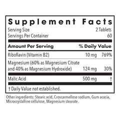 Vitamin B2 (riboflavin) in Magnesium Malate Forte