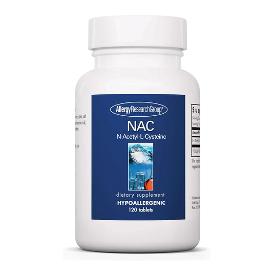 Allergy Research Group NAC supplement bottle and label
