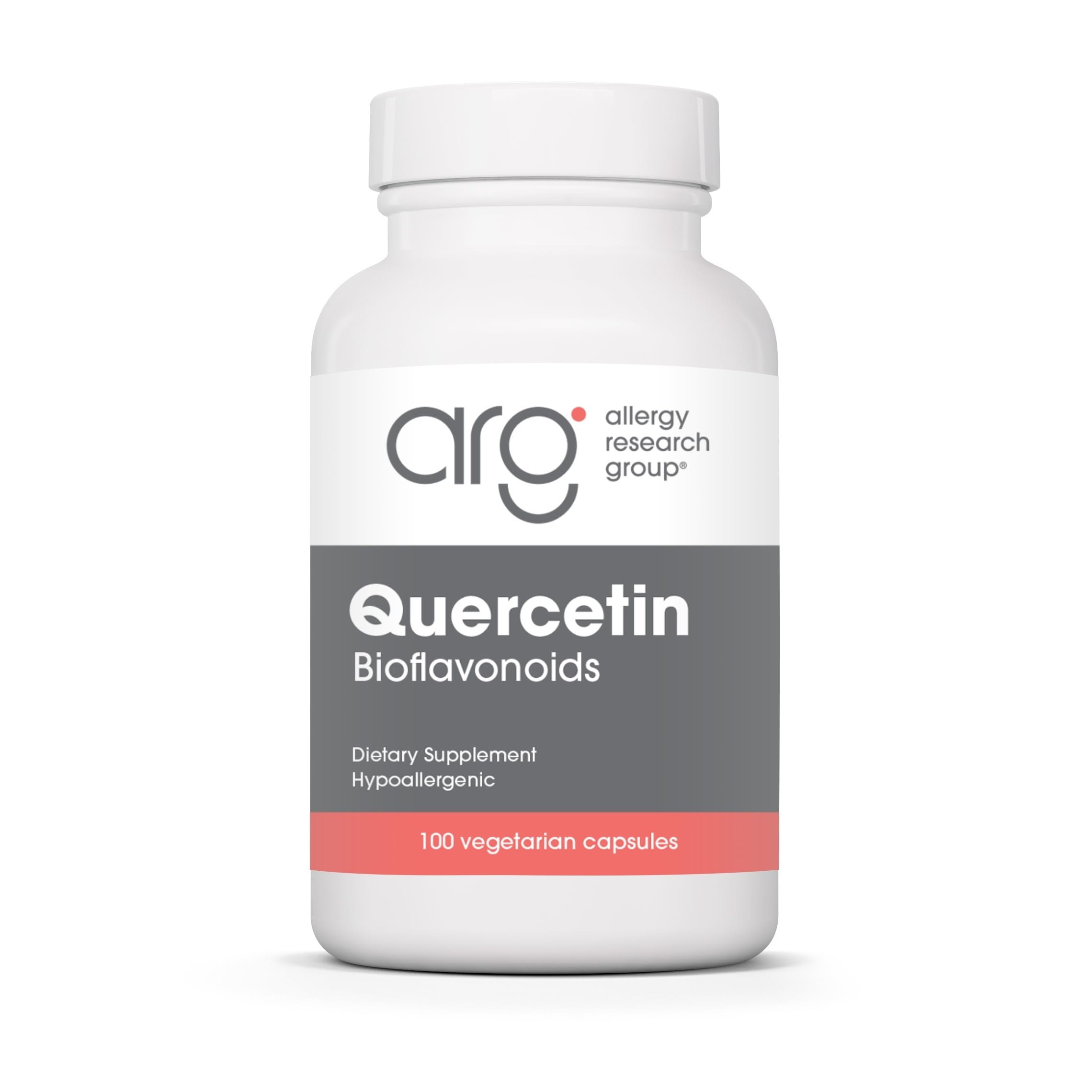 Bottle of Allergy Research Group Quercetin Bioflavonoids Lemon Complex 100 Count