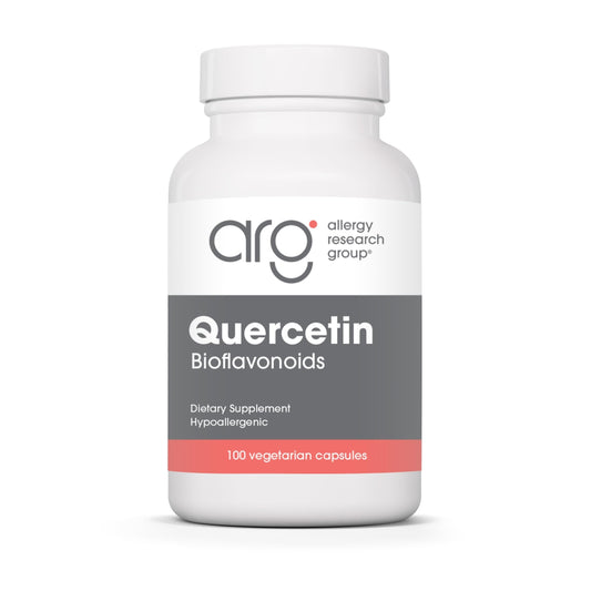 Bottle of Allergy Research Group Quercetin Bioflavonoids Lemon Complex 100 Count