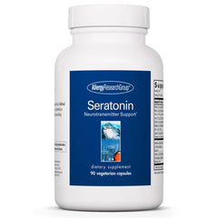 Bottle of Allergy Research Group Seratonin Supplement with 90 vegetarian capsules