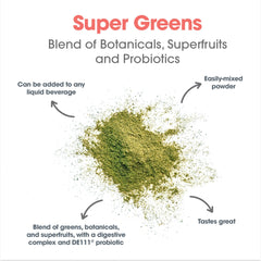 Oat grass and other greens in powder form