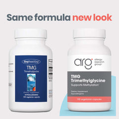 Close-up of a 750 mg TMG capsule