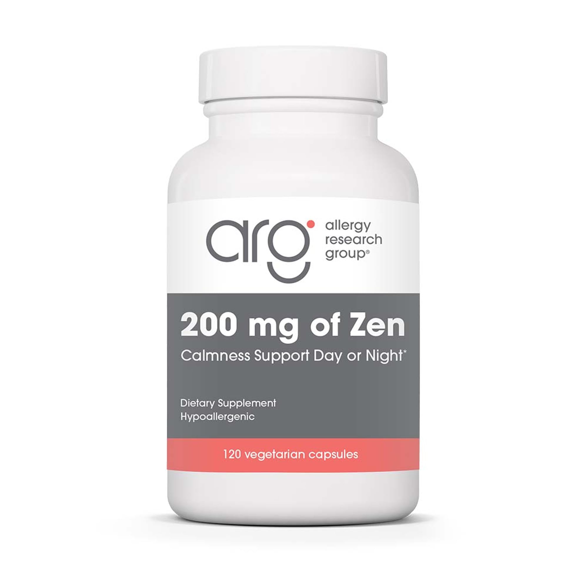 Allergy Research Group Zen bottle front displaying calm support.