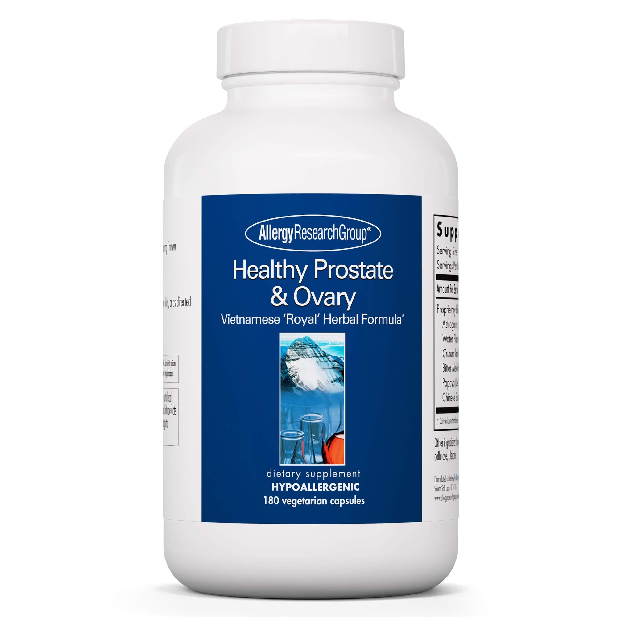 Bottle of Allergy Research Group Healthy Prostate & Ovary Supplement