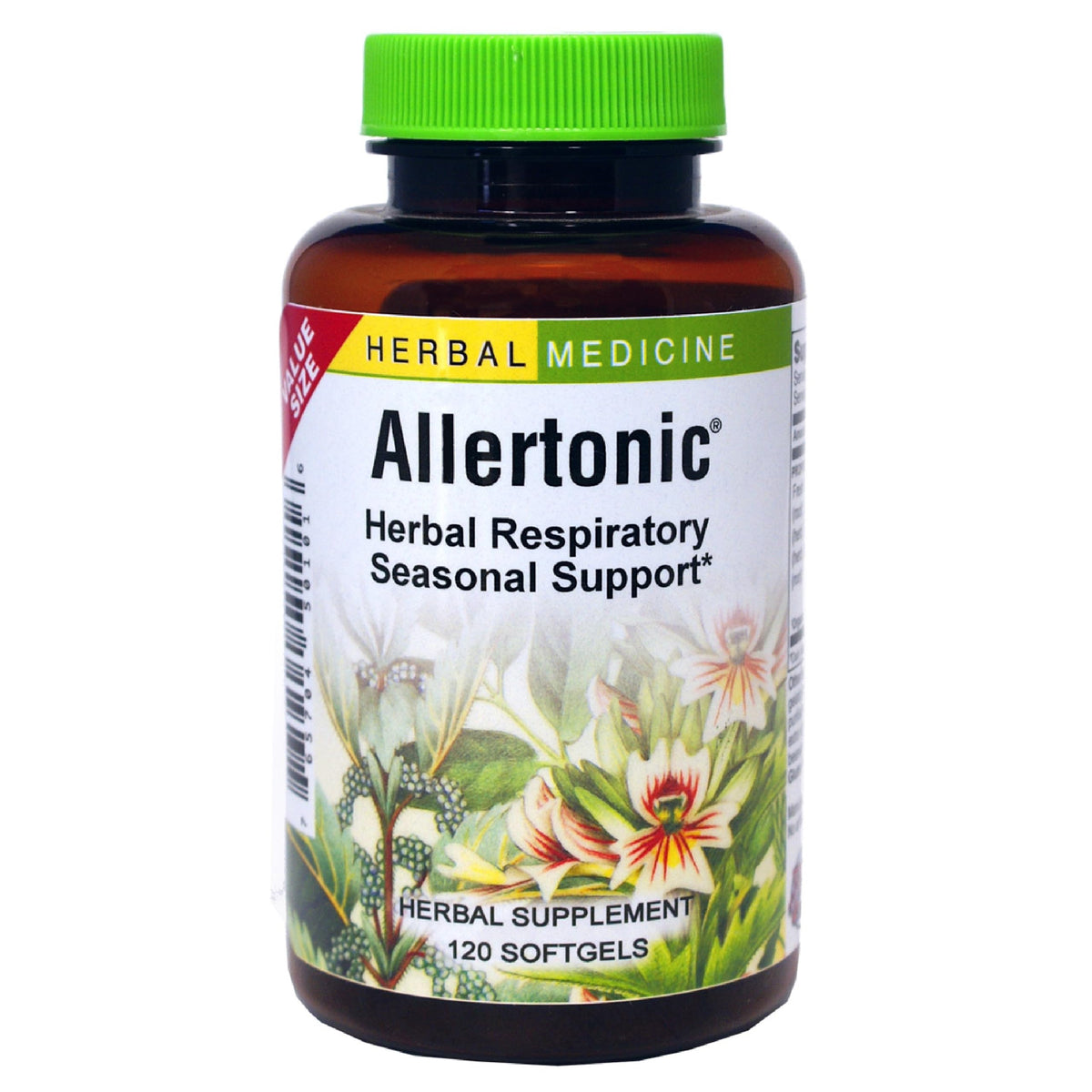 Allertonic bottle containing 120 softgels