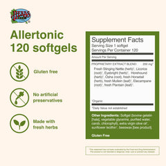 Organic licorice root ingredient in Allertonic