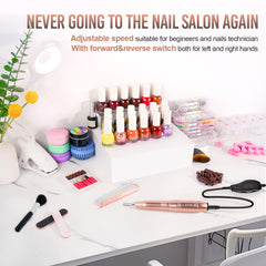Nail drill bits and sanding bands for versatile filing by ALLE'S