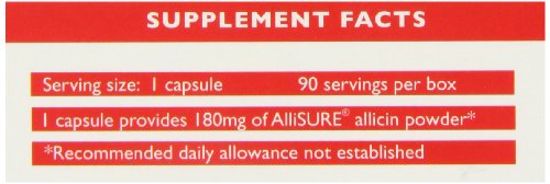 Allicin Max bottle on neutral background