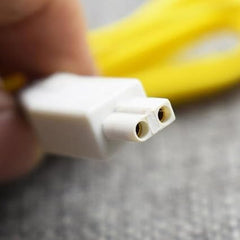 Alligator clip output line for physiotherapy equipment