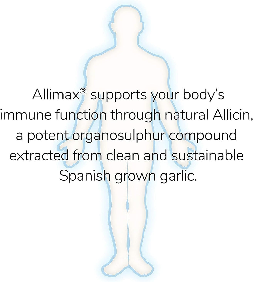 ALLIMAX immune support capsule in hand