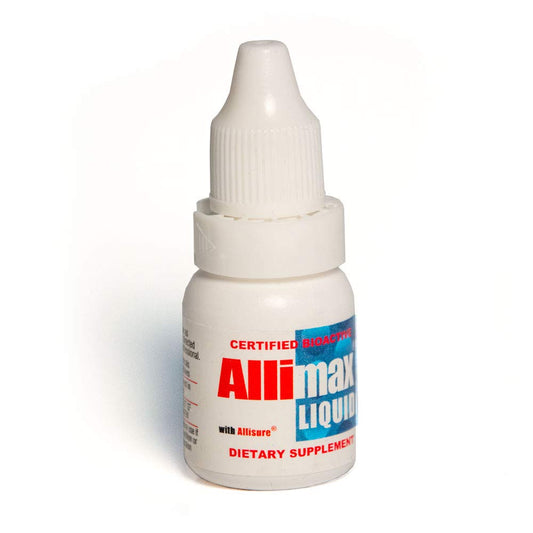 Graphic illustrating immune support benefits of Allimax Liquid Supplement