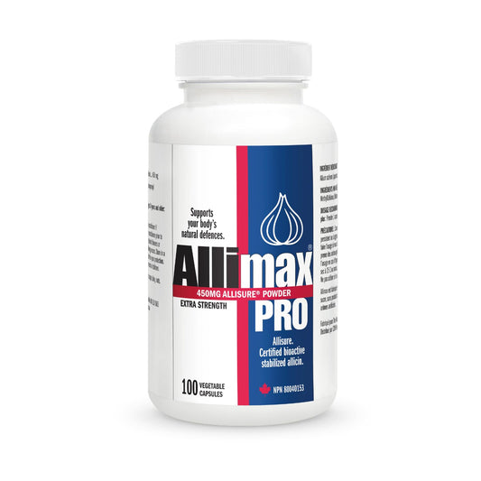 Allimax Pro 450mg 100 Vegicaps bottle