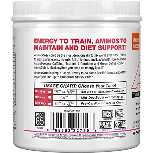 Taurine and amino acids in ALLMAX A:CUTS
