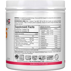 Serving scoop and tub of ALLMAX A:CUTS Watermelon flavor