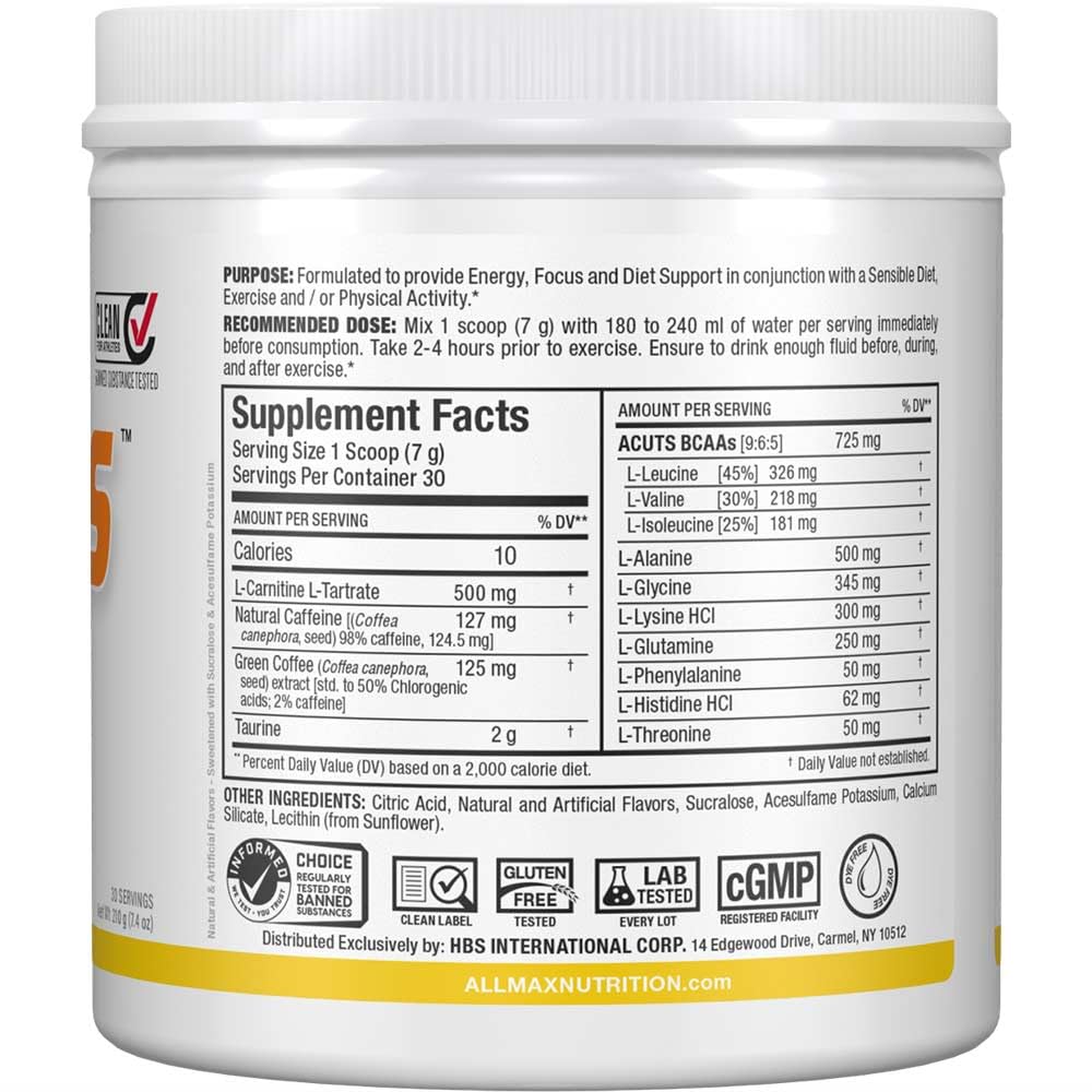 Side view of ALLMAX A:CUTS Pina Colada 210 g can