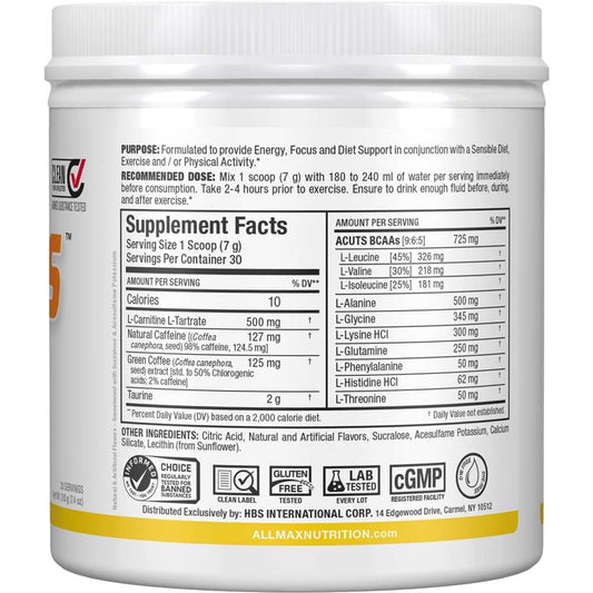 Side view of ALLMAX A:CUTS Pina Colada 210 g can