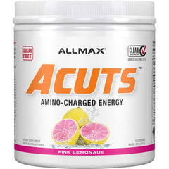Front label of ALLMAX A:CUTS Pink Lemonade 210 g tub