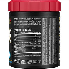 Illustration of BCAA ingredients and B vitamins for ALLMAX AMINOCORE Blue Raspberry