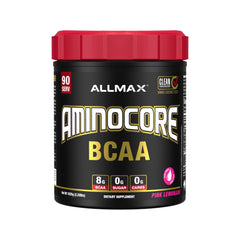 Allmax AminoCORE Pink Lemonade tub ready for daily training fueling