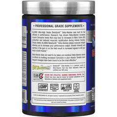Unflavored beta-alanine powder in container