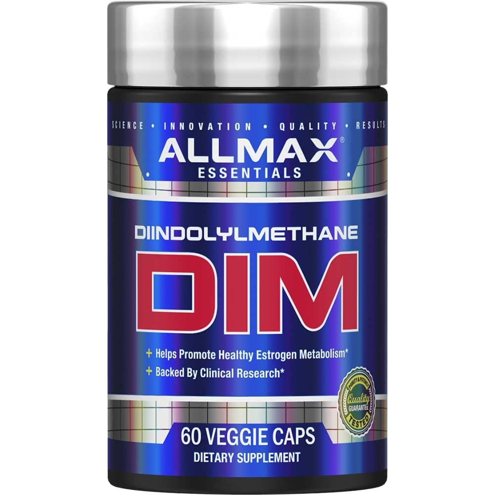ALLMAX Essentials DIM bottle with 60 veggie capsules