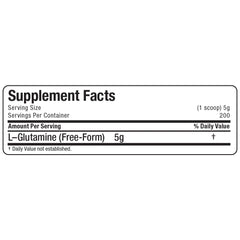 Athlete using L-Glutamine supplement for post-workout recovery