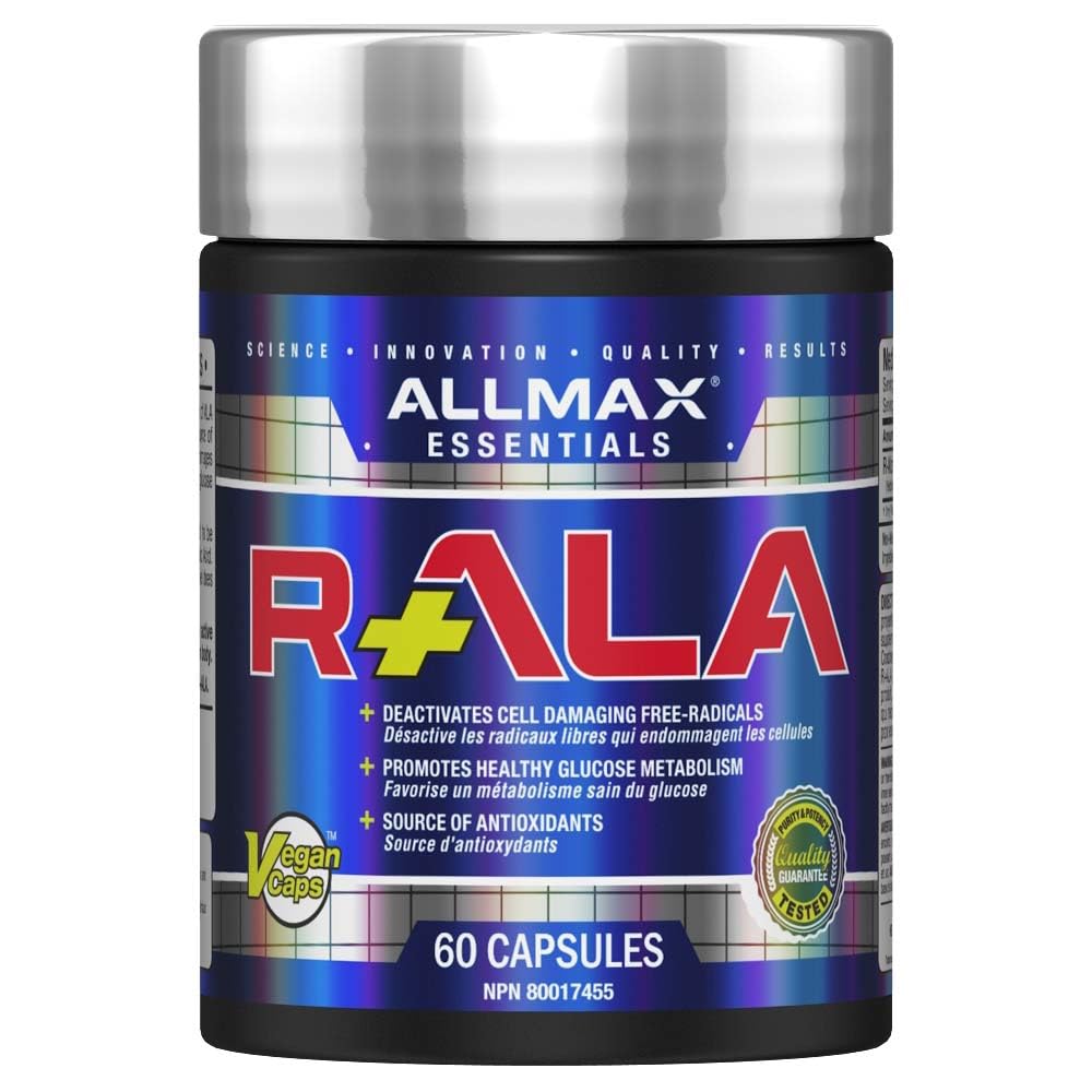 ALLMAX R+ALA bottle with 60 capsules