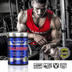 Nutrition facts and ingredients for ALLMAX Taurine 400 g powder