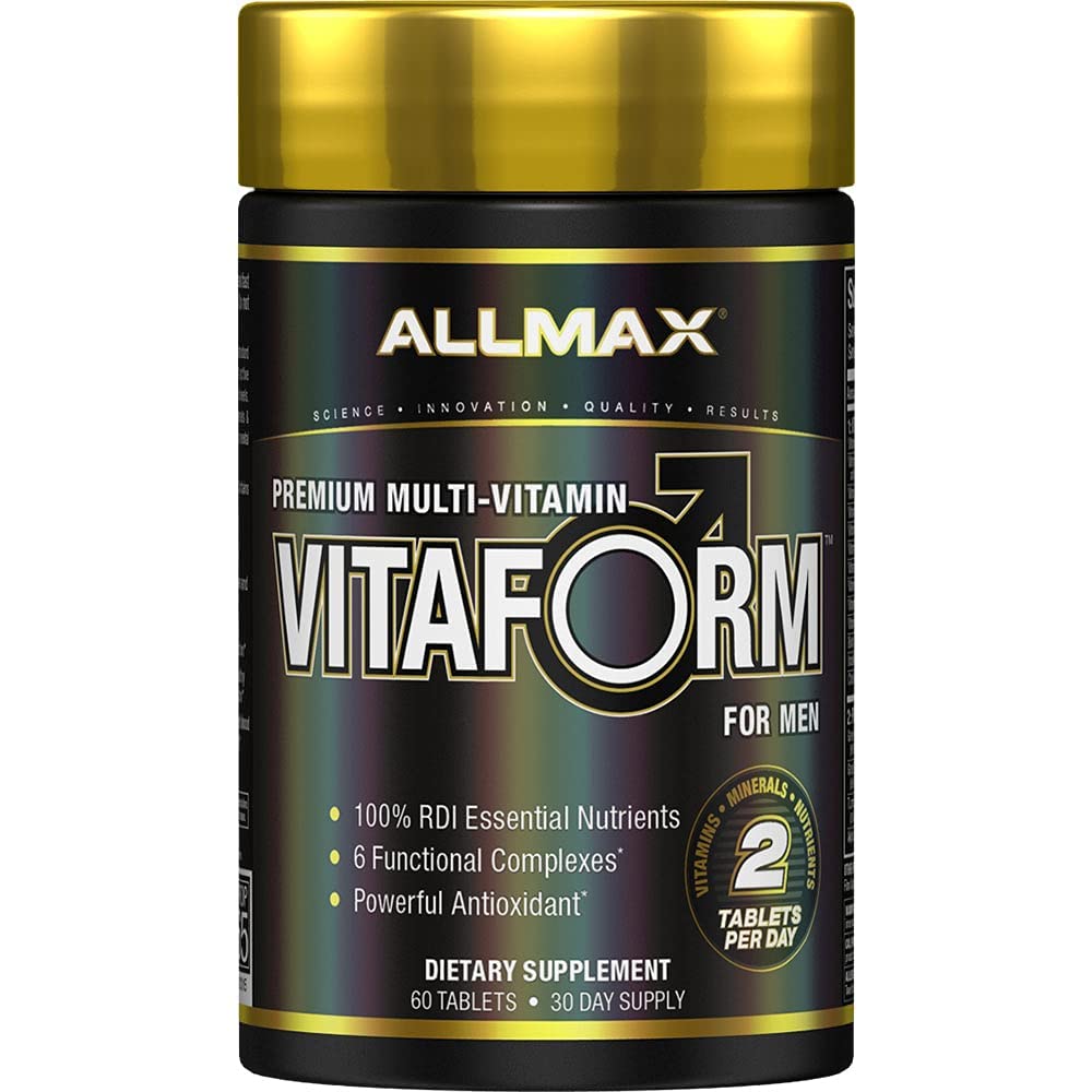 AllMax Vitaform bottle label with 60 tablets