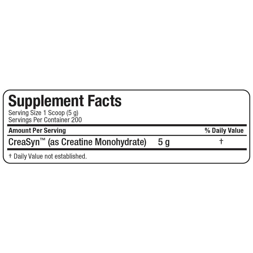 Micronized creatine powder texture detail