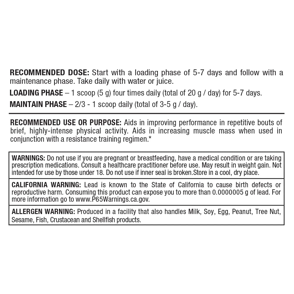 Fine micronized creatine monohydrate powder close-up