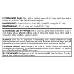 Fine micronized creatine monohydrate powder close-up