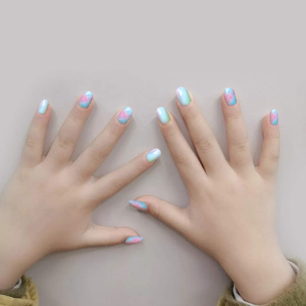 Allstarry pre-glue full-cover nails for easy home application.