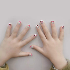Allstarry nail tips variety sizes close-up for easy sizing on small fingers