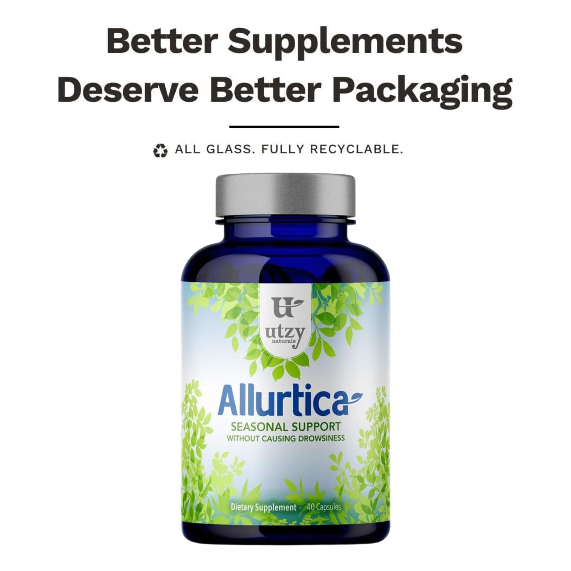 Close-up of Allurtica vegetarian capsules