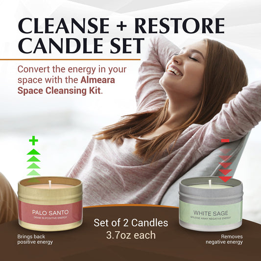 Palo Santo candle in light brown wax