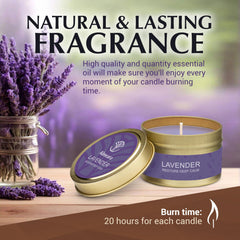 Paraffin-free soy wax candle with soft glow