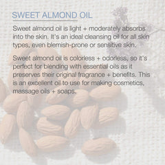 Carrier oil for diluting essential oils with almond oil